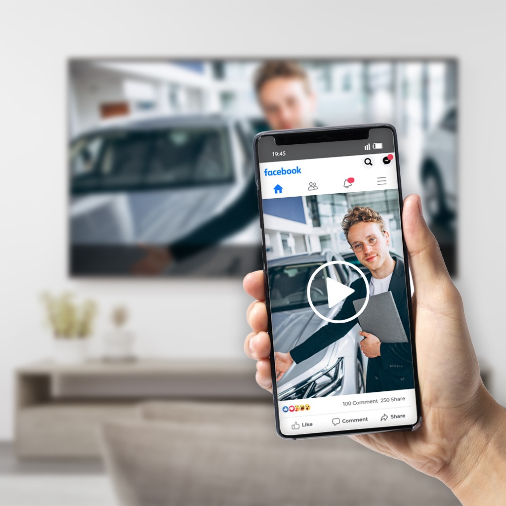 Diretta concessionaria auto sui social media
